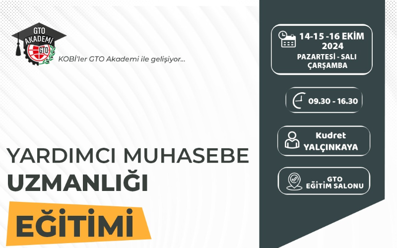 YARDIMCI MUHASEBE UZMANLIĞI EĞİTİMİ